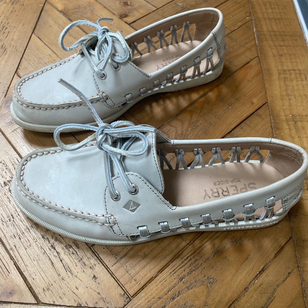 Sperry Gray Flats Moccasin-Style Loafers